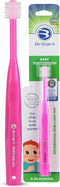 Brilliant Oral Care Baby Toothbrush, Soft Bristles, Pink, Ages 0-2 Years, 1 Pack
