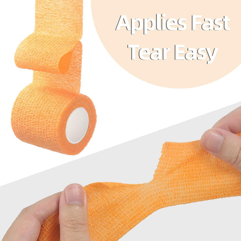 IndigoCase 12 2 Inch, Rolls Self Adhesive Bandage Wrap Multi Color Elastic Athletic Tape, Vet Wrap, Wrist Tape, Small