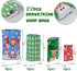 Christmas Gift Bags Assorted Sizes, 22pcs Drawstrings Reusable Plastic Holiday Gift Bags for Presents Wrapping