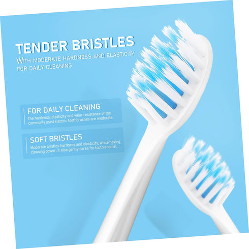 HOODANCOS Waterproof Electric Toothbrush for Adults Non-Rechargeable Soft Bristle Tooth Cleaner Portable Oral Care Tool