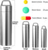 Portable Metal Pill Case Keychain - Waterproof Pill Box Container Mini Stainless Steel Organizer for Travel Purse Pocket