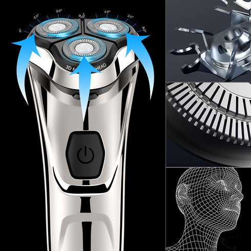 Shaver Replacement Blade for 3D Floating Waterproof Electric Razor, Bald Replacement Heads