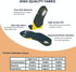 Plantar Fasciitis Insoles for Men and Women, 265mm Hard Arch Support Shoe Inserts for Flat Foot Pain Relief