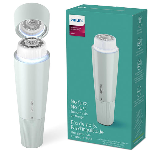 Philips Beauty Series 5000 Electric Shaver for Women, Cordless & Compact Personal Groomer with Hypoallergenic Head