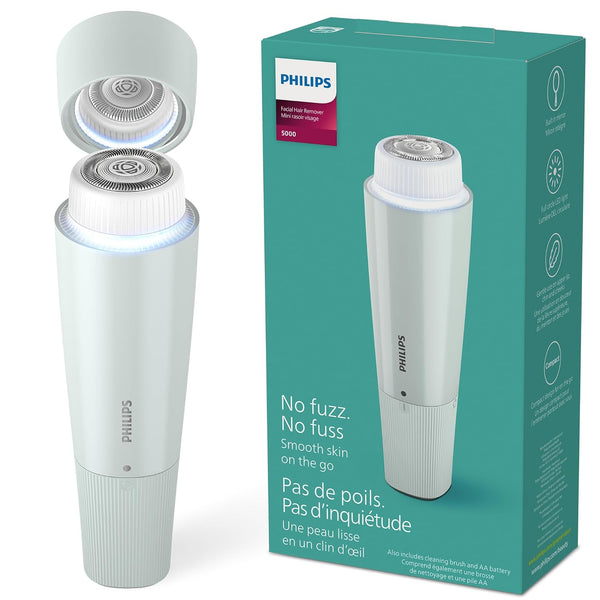 Philips Beauty Series 5000 Electric Shaver for Women, Cordless & Compact Personal Groomer with Hypoallergenic Head