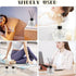 Mirrline 6 100ml/3.4oz Pcs Glass Diffuser Clear Refillable Round Glass Diffuser with Black Lids for Aromatherapy