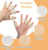 Thrymme 10 Pcs Finger Splints, Reusable Castor oil Finger Wrap for Thumb & Joint Pain Relief, Soft Cotton