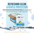 Packs SONO Bergamot & Aloe Moisturizing Hand Sanitizer Wipes - TSA-Approved Travel Size Individual for On-the-Go