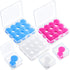 Frienda 21 Pairs Reusable Moldable Silicone Ear Plugs for Sleeping, Soft Noise Cancelling Earplugs with Case, 32dB NRR