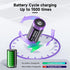 Mspalocell 2 Pack, 1.5V 6000 2 1 Rechargeable C Lithium Batteries Li-ion mWh C Cell Batteries with in Type-C Charging