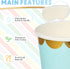 Willinglong 60 Pack 9 oz Ice Cream Cups Ice Cream Bowls Disposable Snack Paper Bowls Cupcake cups Party Supplies