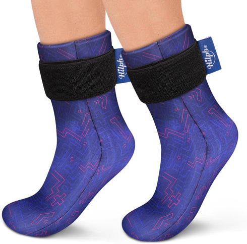 Hilph Full Foot Ice Pack Gel Sock for Hot & Cold Therapy