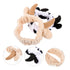 2 Pcs Animal Face Wash and Hair Bundle, Cow Headband Spa Hairband for Women, Skincare Headbands