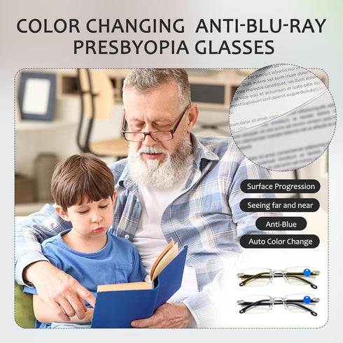 panthra 4 Presbyopic Glasses, Smart Zoom Glasses, with Box and Cloth, Smart Zoom Technology, Comfortable Nose Pads