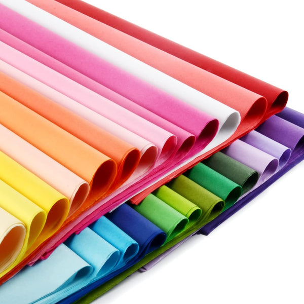 Simetufy Tissue Paper for Gift Bags, 150 Sheets Assorted Colored Tissue Paper Bulk, 20 x 26 in for Gift Wrapping