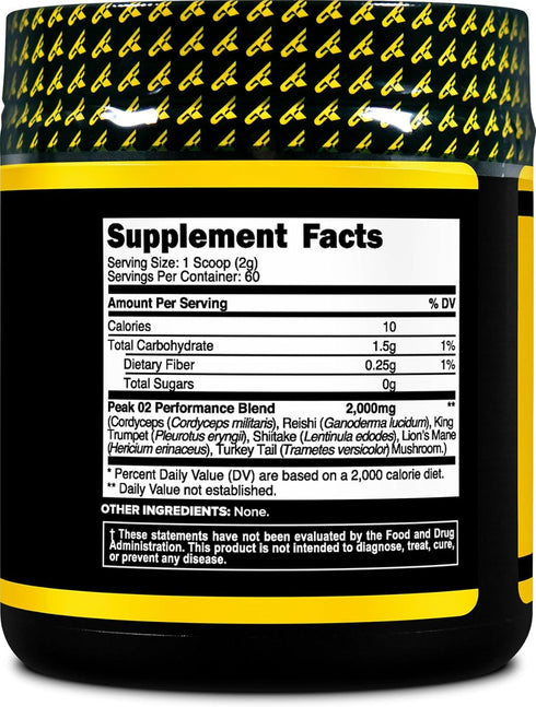 PrimaForce Peak O2 Workout Supplement, 120 grams - Proprietary Blend, Non-GMO, Vegan, Gluten Free
