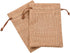 Lucky Monet 25Pcs Burlap Gift Bags, 3” x 4” Coffee Hessian Jute Bags with Drawstring for Party Favors