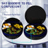 Serfeymi 3 Compartment Waterproof Cute Small Pill Box, Travel Portable Multifunctional Case Holder for Vitamins, Fish
