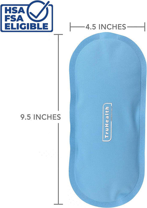 Reusable Gel Ice Packs (2 Pack) - FSA HSA Approved Large Size 4.5 x 9.5 in for Body Pain and Injuries, Cold Compress Therapy - Reduces Back Pain, Knee Pain Quickly - Stays Frozen and Soft