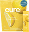 Cure Hydration Plant-Based Electrolyte Drink Mix, No Added Sugar, Coconut Water Powder, 14 Packets - Lemonade
