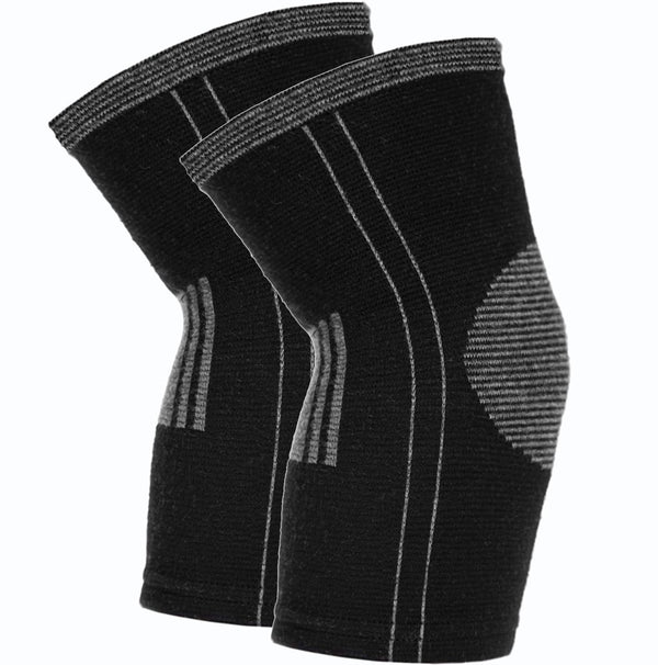 Cotton Compression Knee Sleeves - 2 Support Braces for Joint Pain Relief, Arthritis, Meniscus Tear, Circulation,