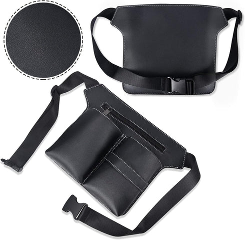 Noverlife Hairdresser Scissor Bag, Barber PU Leather Waist Pouch for Professional Hairdressing Tools