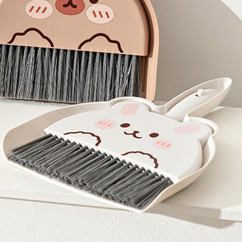 Set Dust pan Broom Brush Dustpan, Dustpan and Brush Mini dust Pans with for Table Key Board Cat Dog and Other Pets Dust