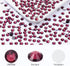 Purple Flatback Rhinestones, Glass Rhinestones for Nail Art and Craft, Loose Crystal Gemstones (SS20, 2880pcs,
