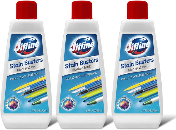 Laundry Stain Remover for Marker, Ink, and Ballpoint Pen Stains - 50ml, 3 Bottles