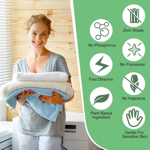 Loopeer 600 Sheets Laundry Detergent Sheets, No Leak, Anti Sensitive Liquidless Laundry Supplies, Unscented
