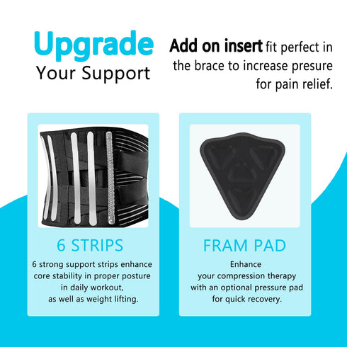 Back Brace for Lower Back Pain Relief for Women & Men - Breathable Support Belt for Sciatica, Herniated Disc with 4X
