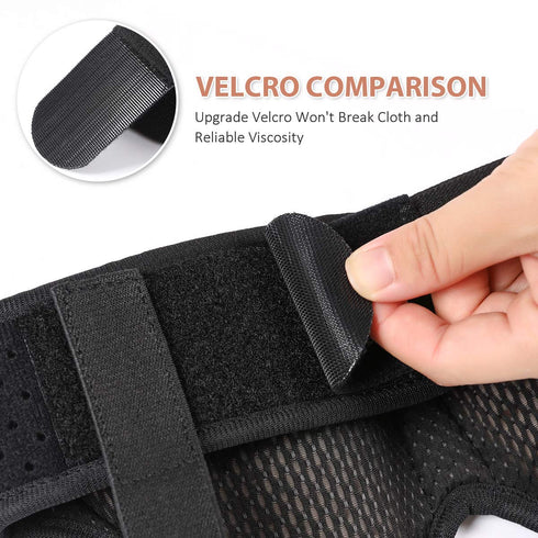 Tenbon Inguinal Hernia Belts for Men & Women, Adjustable Waist Strap with 2 Removable Compression Pads