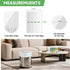 heihaily 3 100 Count 5 Gallon Small Biodegradable Trash Bags - Clear White Waste Basket Liners Strong Thick Recyclable