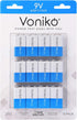 Voniko 9V Batteries - Alkaline 9V Battery 12 Pack - Ultra Long Lasting with 7-Year Shelf Life