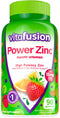Vitafusion Power Zinc Gummy Vitamins, Immune Support, Strawberry Tangerine Flavor, 90 Count