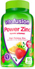 Vitafusion Power Zinc Gummy Vitamins, Immune Support, Strawberry Tangerine Flavor, 90 Count