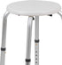 Flash Furniture Hercules Series Aluminum Bath and Shower Chair with Adjustable Seat Height, Anti-Slip Medical Shower