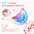Onekki 4 2 3 IPX7 2-12 Kids Electric Toothbrush U Shaped with Brush Heads, Rechargeable Toddler Toothbrush with Mins