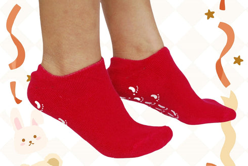 Magenta Moisturizing Gel Socks, 1 Pair for Cracked Heel, Overnight Moisturizing for Women