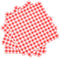 Gatherfun 80PCS Cocktail Napkins, 3-ply Red and White Gingham, Disposable Paper Beverage Napkins for Party, Bar, Picnic