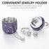 Bling Keychain Pill Holder, Small Pill Box for Purse, Portable Organizer Container for Capsule Vitamin Supplement