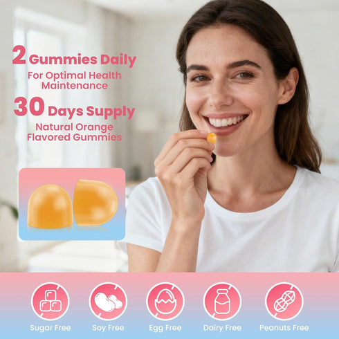 Gummies Gummy Immune (60 Count) Her Juicy Feminine Probiotics for Women, Women's Probiotic with Slippery Elm - Supports