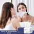 Disposable Face Towel, 100 Count Soft Cotton Dry Wipes for Washing and Cleansing, Facial Tissue for Skincare