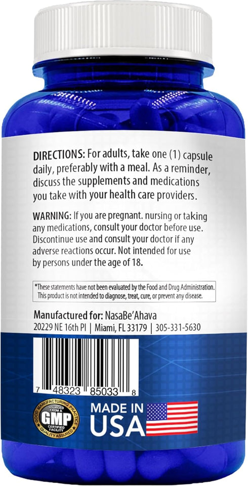 SAM-E Supplement 500mg | S-Adenosyl-L-Methionine for Bone and Mood Support | Non-GMO, Gluten Free (90 Day Supply)