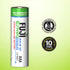 Fuji Batteries 4400BP2 EnviroMax AAA Super Alkaline Batteries, 2 Pack