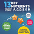Nature's Nutrition Vitamins for Kids Multivitamin Gummies, Sugar Free, Vitamin C, B6, B12, D3 & Zinc for Children's