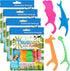 Kids Flossers 4 Pack (200 Total), Cute Animal Shapes, Floss Picks for Kids, Bubble Gum Flavored