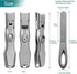 Nail Clippers for Men - Thick Nails, Large Wide Jaw Opening Long Handle Heavy Duty Ultra Sharp Toe Nail Clippers with