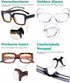 Eyekepper 4 Pack Ladies Reading Glasses - Stylish Oversized Square Readers for Women