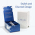 Slim Single Chamber Keychain Pill Holder - Waterproof Stainless Steel Pill Case, Compact with Customizable Chambers